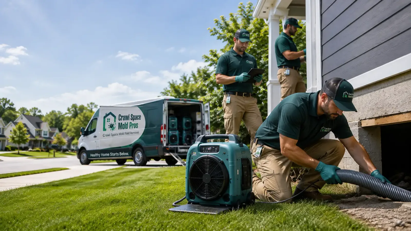 Crawl Space Mold Removal in Taswell, IN